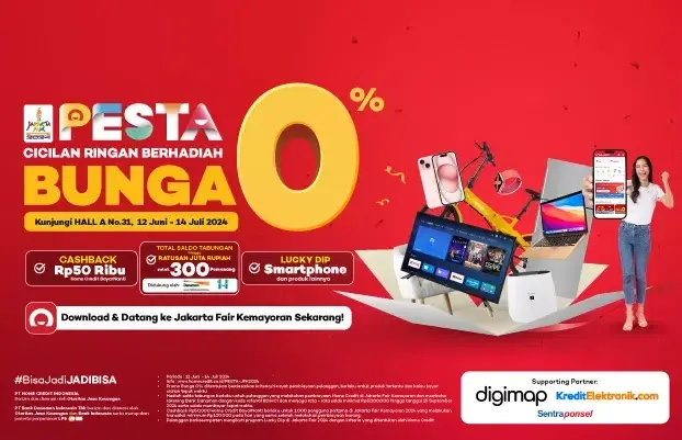 Datang ke Jakarta Fair 2024, Ambil Cicilan Ringan Berhadiah!