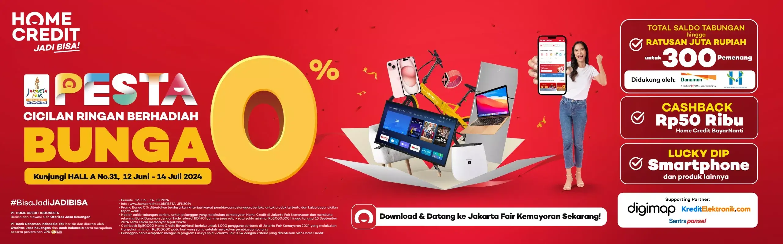 Datang ke Jakarta Fair 2024, Ambil Cicilan Ringan Berhadiah!